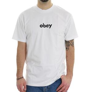 T-SHIRT LOWER CASE OBEY BIANCO